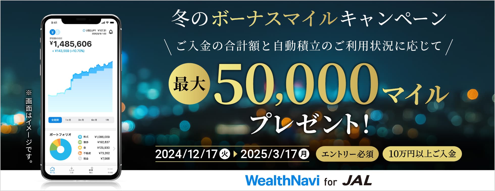 冬のボーナスマイルキャンペーン