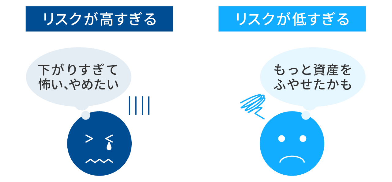 リスクが自分に合っていないとどうなる？