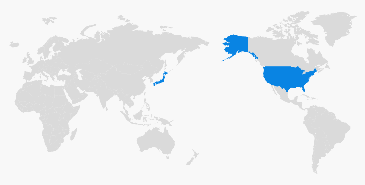 日本に加え米国にも分散