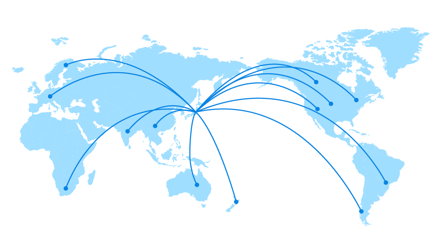 さまざまな国に分散投資をすることでリスクを抑えられる（イメージ図）