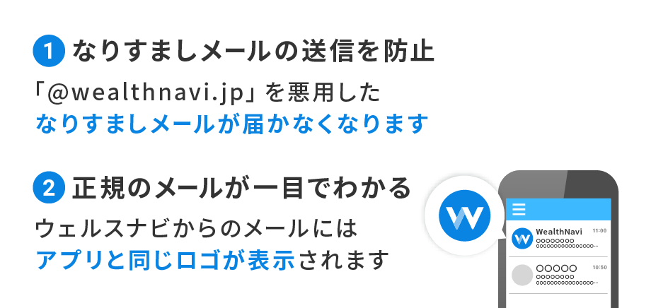 なりすましメールからお客様を守るための対策