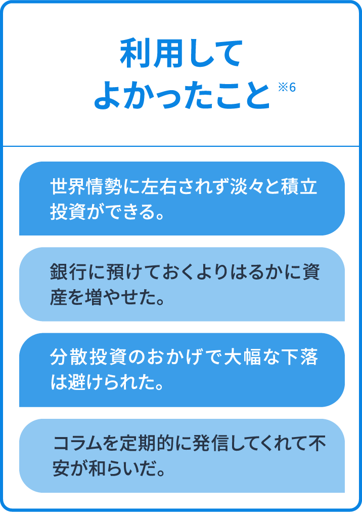 利用してよかったこと ※6