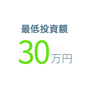 最低投資額30万円
