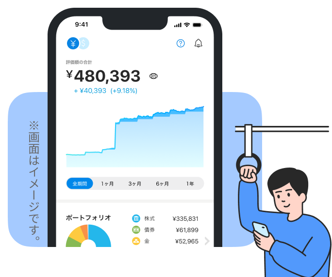 資産運用の「やらなきゃ」がすべて自動です。