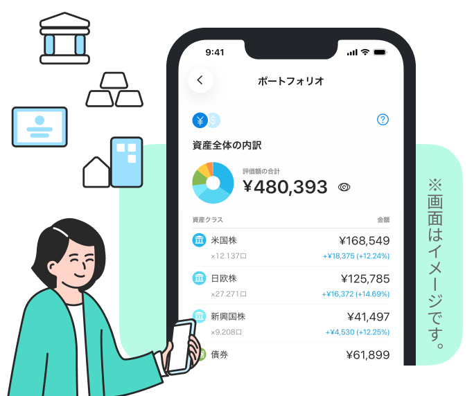 自動でリスクを分散。メンテナンスも自動です。